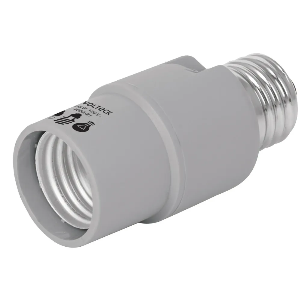 PORTALAMPARA CON SENSOR DE LUZ VOLTECK (TRUPER) 46534