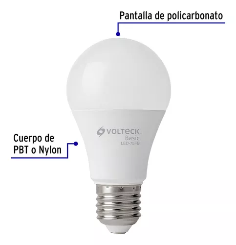 [28006] LAMPARA LED A19 10W LUZ DE DÍA VOLTECK BASIC (TRUPER) 28006