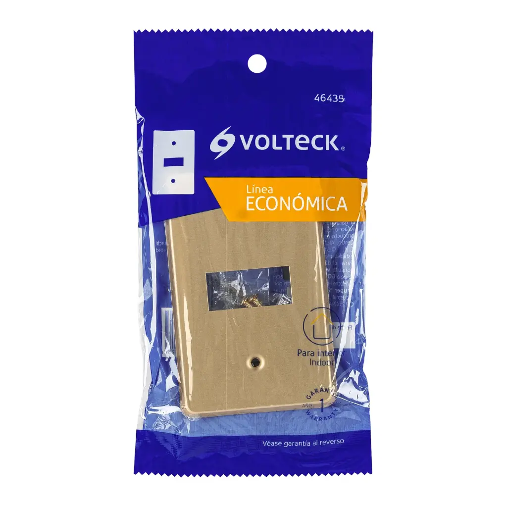 [46435] PLACA DE ALUMINIO 1 MOD LINEA ECONOMICA VOLTECK 46435