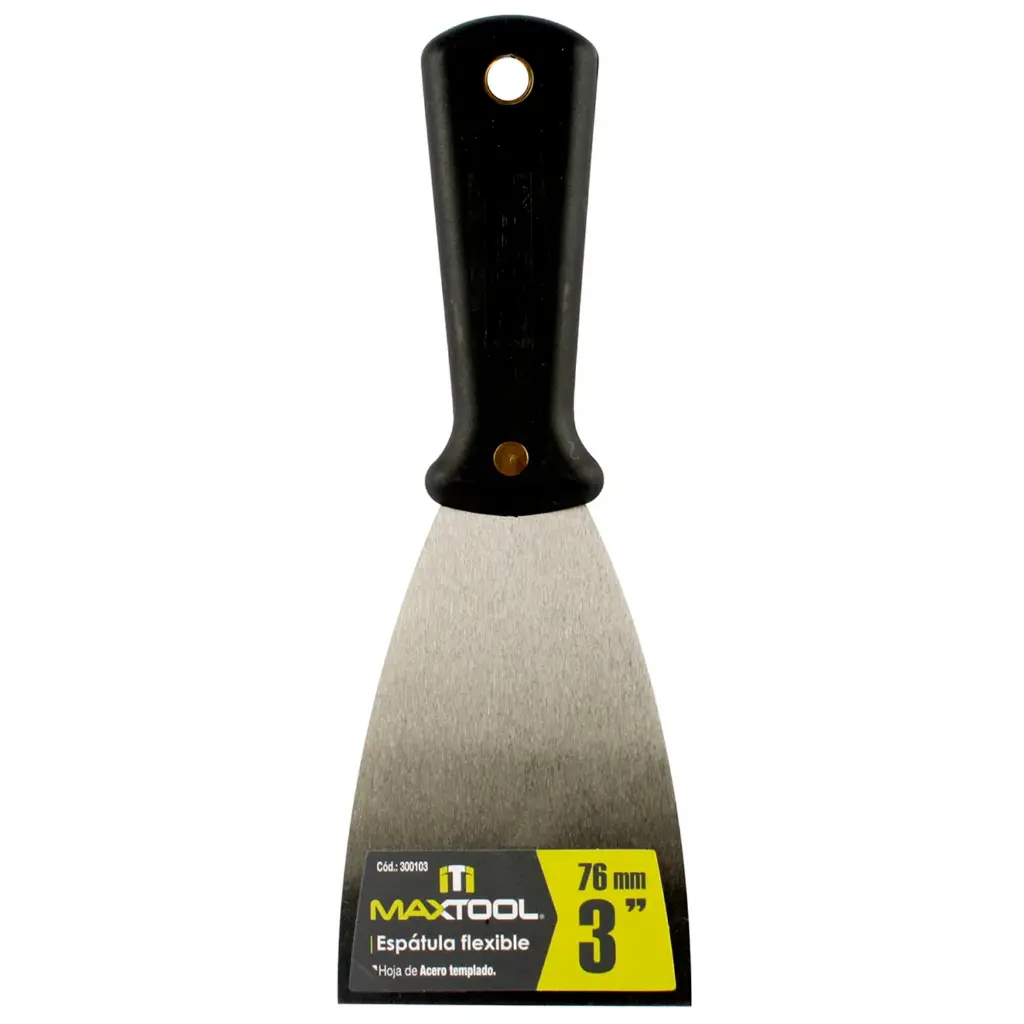 [300103] ESPATULA FLEXIBLE 3" MANGO PLASTICO MAXTOOL AKSI 300103