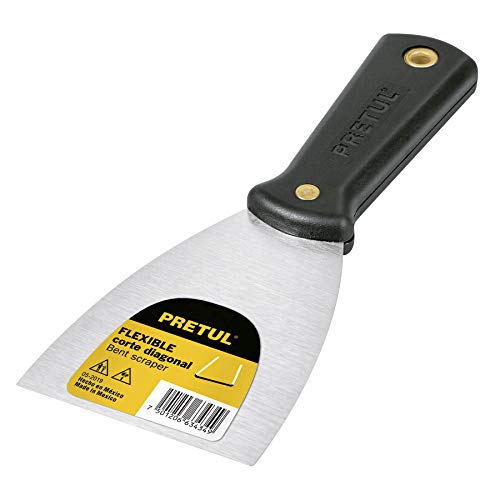 [21517] ESPATULA FLEXIBLE 4" CON MANGO PLASTICO PRETUL (TRUPER) 21517