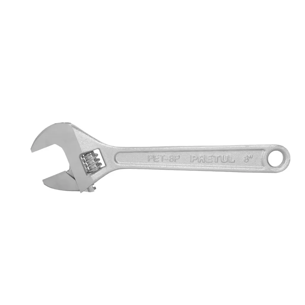[21815] LLAVE PERICO CROMADA 8" PRETUL (TRUPER) 21815
