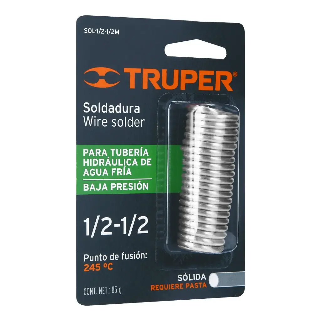 [13287] SOLDADURA PARA TUBERIA BAJA PRESION BLISTER TRUPER 13287
