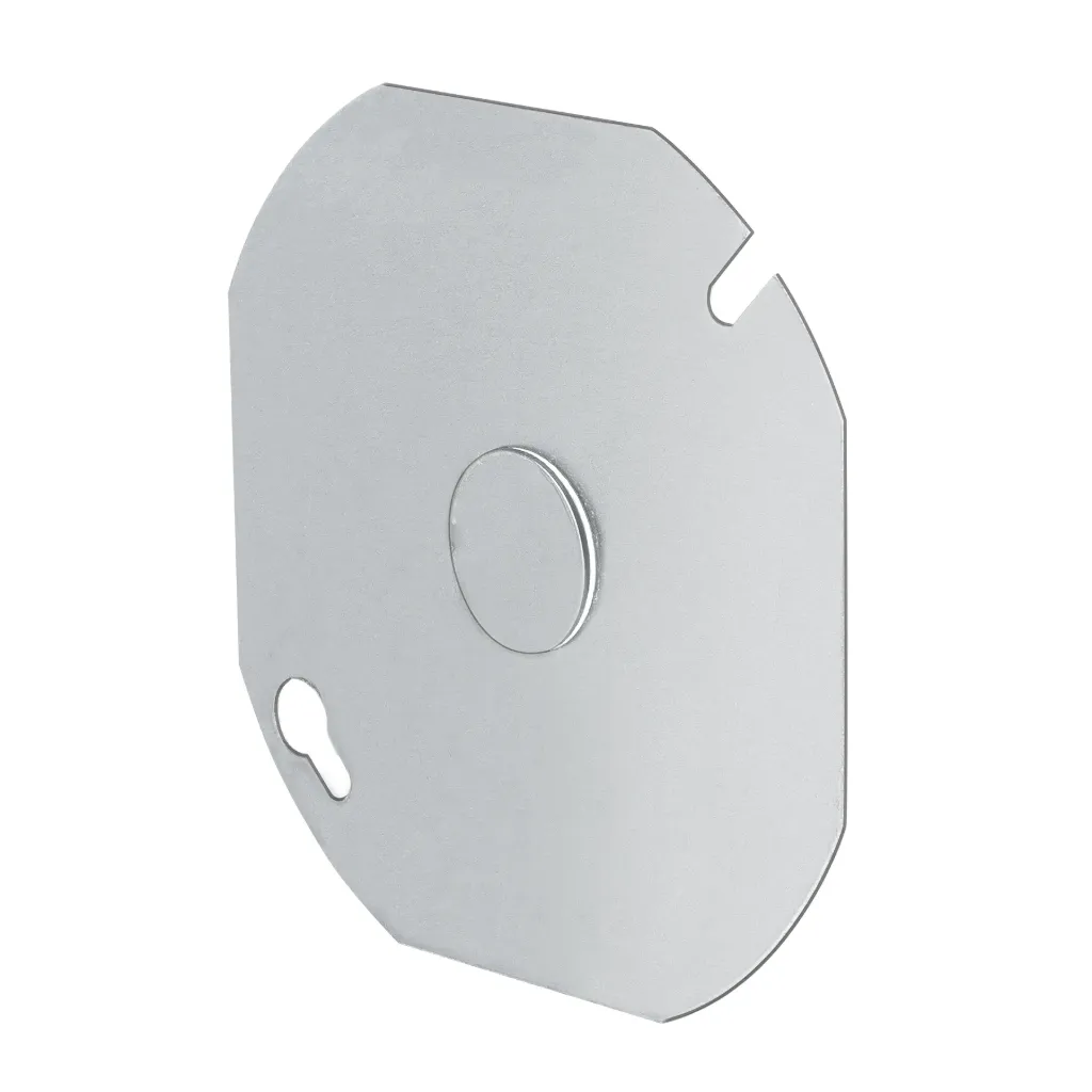 Tapa para caja octagonal 4' metálica reforzada Volteck TRUPER 46331