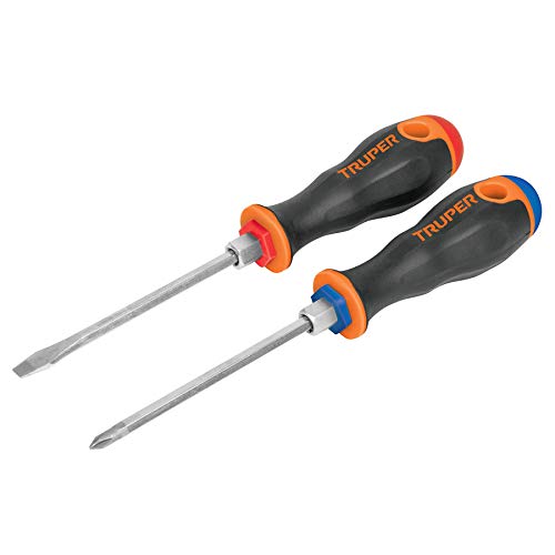 DESARMADOR DUO M/COMFORT GRIP 1/4 PRETUL (TRUPER) 20215