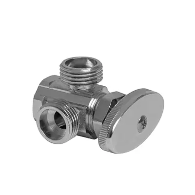 VALVULA ANGULAR 1/2" DOBLE SALIDA VA213 PLOMACY FAMA VA213