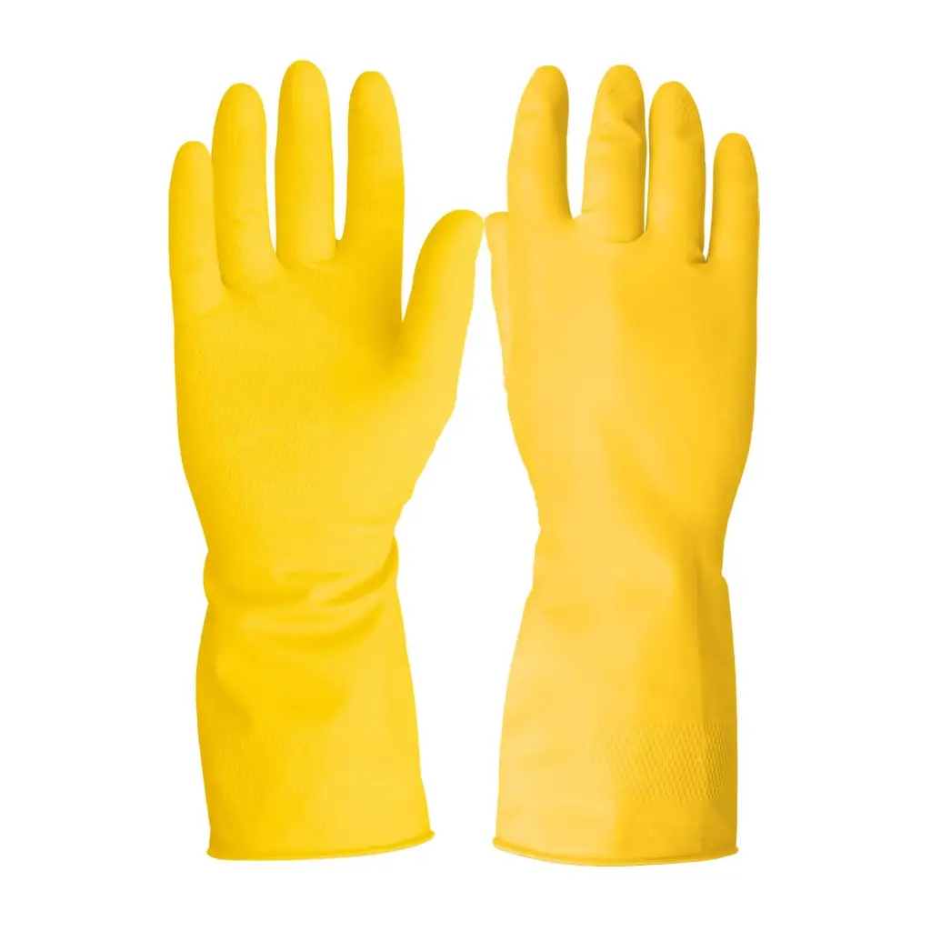 GUANTE LATEX LARGO P/LIMPIEZA M PRETUL (TRUPER) 23260