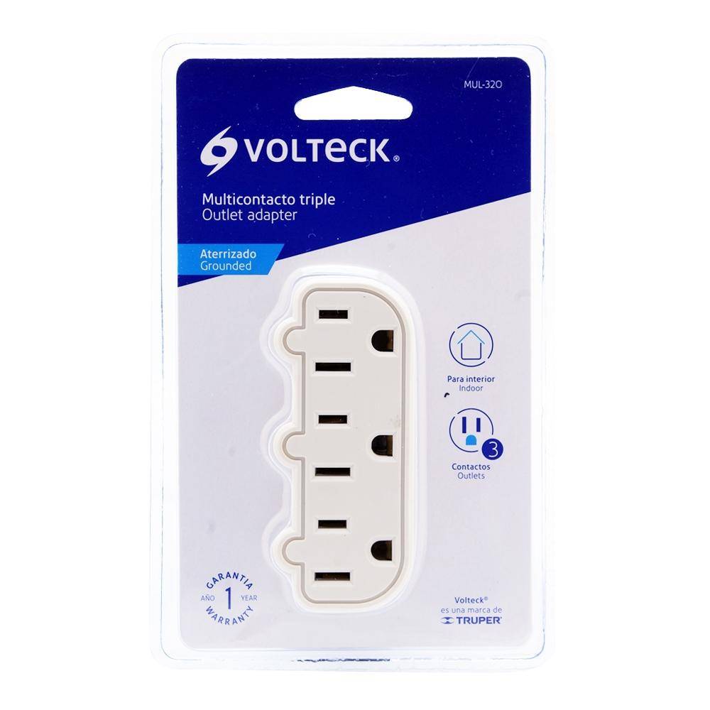 [46810] MULTICONTACTO TRIPLE CON TIERRA VOLTECK 46810