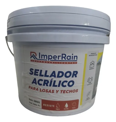 [58645] SELLADOR ACRILICO P/LOSAS Y TECHOS IPERMEAB 1L ANBEC 58645