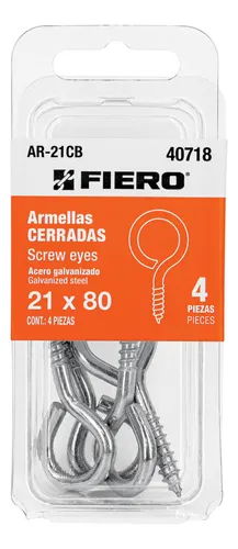 [40718] BLISTER CON 4 ARMELLAS CERRADAS DE 21 x 80, FIERO (TRUPER) 40718