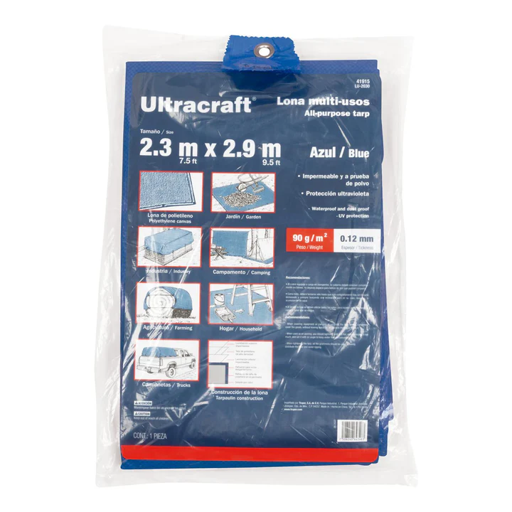 LONA 2.3X2.9M AZUL ULTRACRAFT (TRUPER) 41915