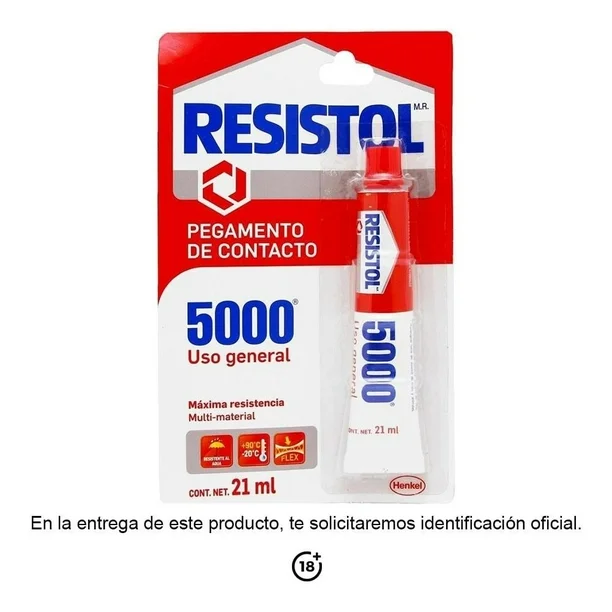 [IDH2374725] PEGAMENTO DE CONTACTO RESISTOL 5000 USO GENERAL 21ML IDH 2374725