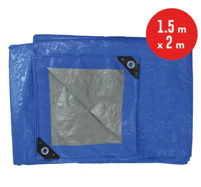 LONA AZUL DE POLIETILENO 1.5MTS X 2MTS 110G/M2 BYP LP110152A