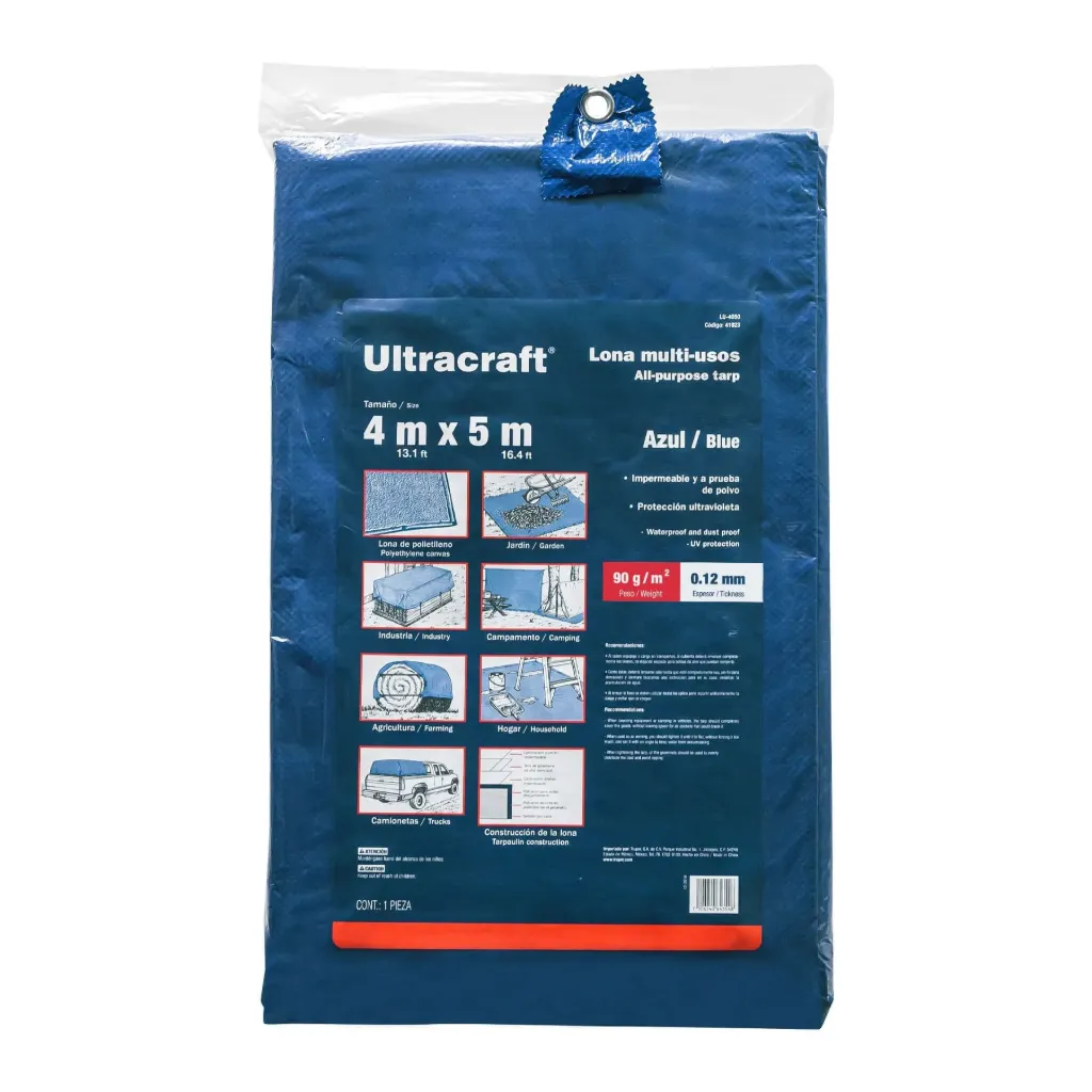 LONA 4X5M 1.9KG AZUL ULTRACRAFT (TRUPER) 41923