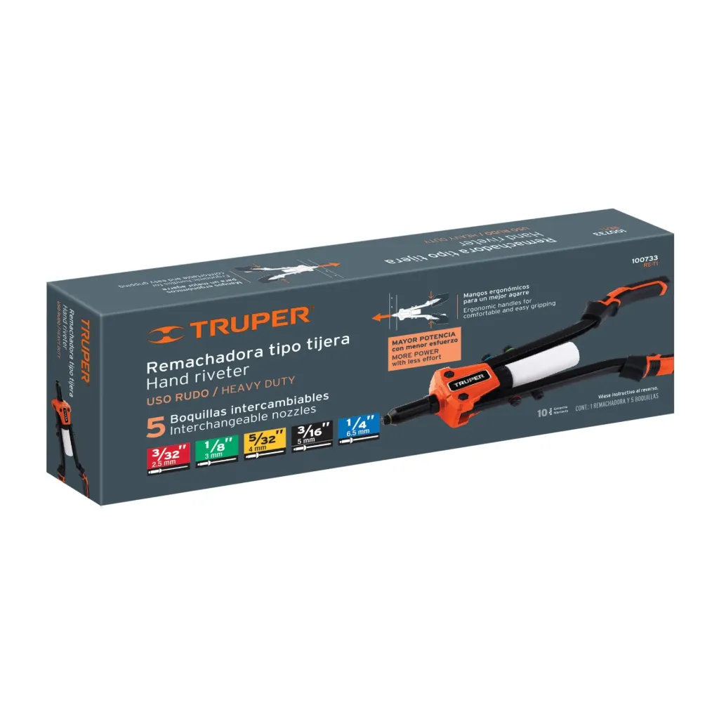 [100733] REMACHADORA TIPO TIJERA USO RUDO TRUPER 100733