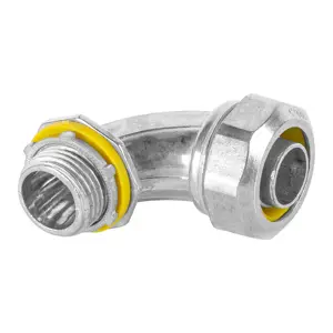 [46935] CONECTOR CURVO 1" PARA TUBO LIQUID TIGHT VOLTECK (TRUPER) 46935