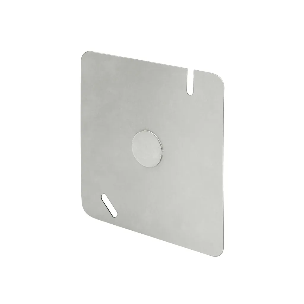 TAPA METALICA PARA CAJA CUADRADA 4"x 4" VOLTECK (TRUPER) 45009
