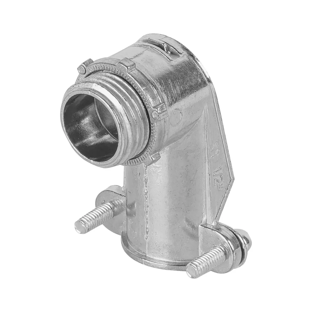 CONECTOR CURVO PARA TUBO FLEXIBLE METALICO 1/2" VOLTECK (TRUPER) 47343