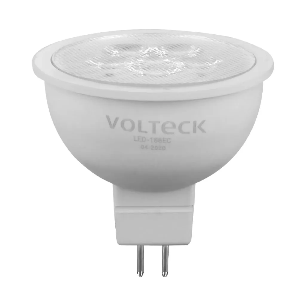 LAMPARA LED 6W TIPO MR 16 BASE GU5.3 LUZ CALIDA VOLTECK (TRUPER) 46179