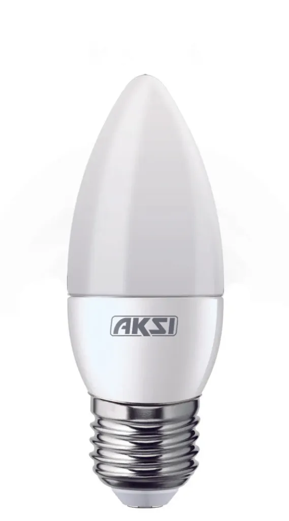 FOCO LED TIPO VELA E12 5W LUZ BLANCA AKSI 122043