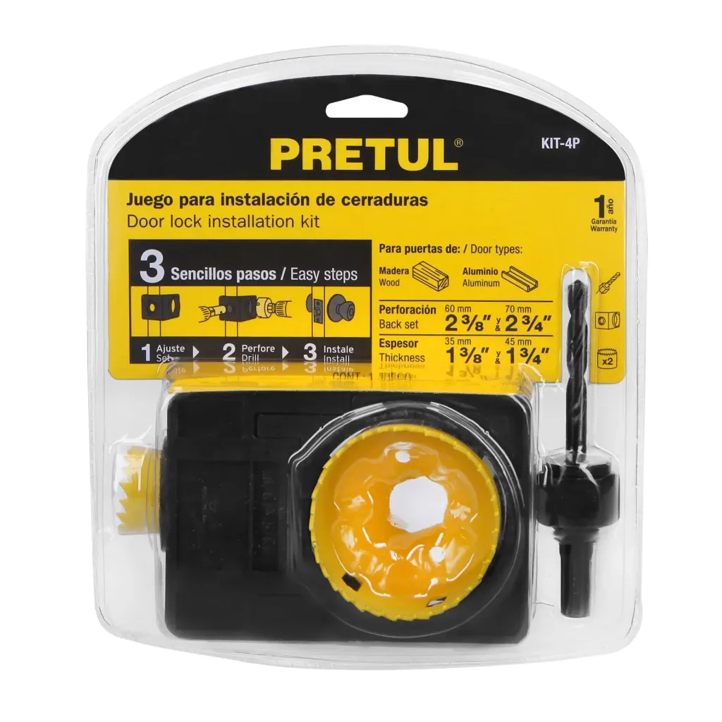 JUEGO PARA INSTALACION DE CERRADURAS, PRETUL (TRUPER) 26038