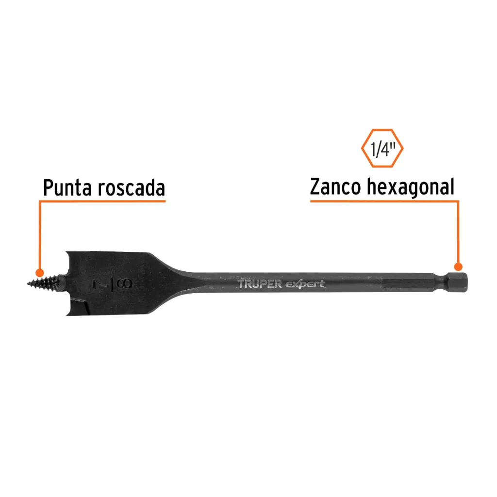 BROCA PLANA DE MANITA 7/8" PARA MADERA, TRUPER EXPERT 101513