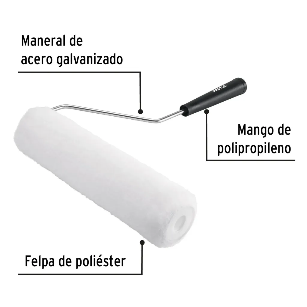 RODILLO PARA PINTAR USO GENERAL 9" 3/8 PRETUL (TRUPER) 28033