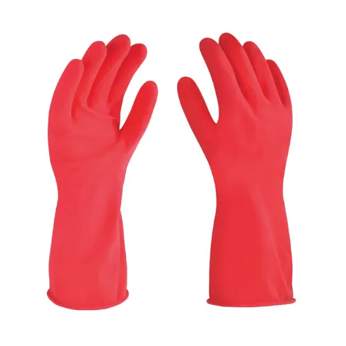 [800602] GUANTES DE LATEX PARA LIMPIEZA MEDIANOS- ROJOS SR. LIMPIO