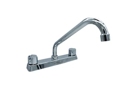MEZCLADORA P/FREGADERO CUERPO Y  CUELLO METAL CIERRE 1/4 VTA MEER (CNX) MZF825