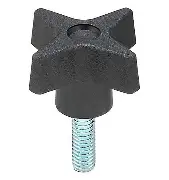 TORNILLO NIVEL ROSCA 5/16 X LARGO 1"  PERILLA 4 PUNTAS 272A