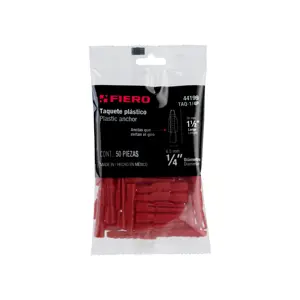 TAQUETE PLASTICO 1/4 BOLSA 50PZ FIERO (TRUPER) 44199