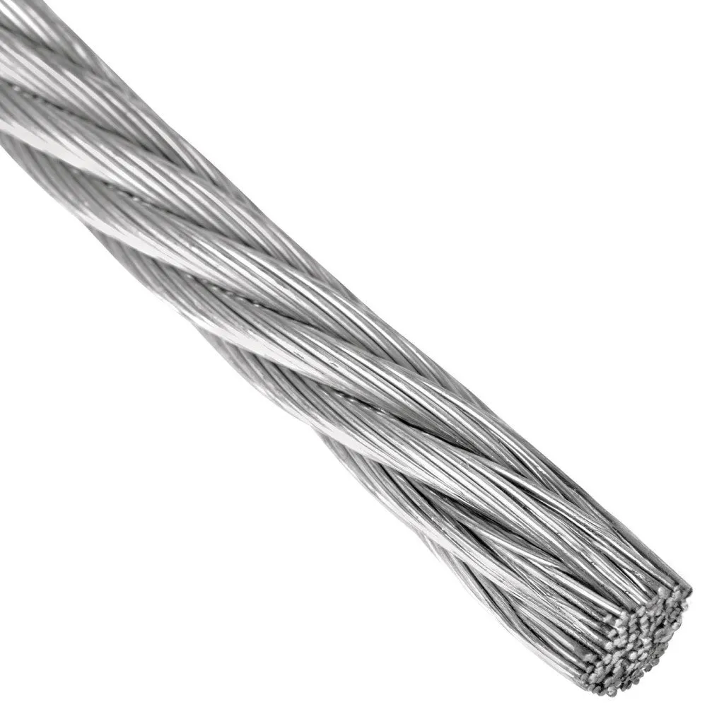CABLE DE ACERO GALVANIZADO 7X7 HILOS 3/32 FIERO (TRUPER) 44209