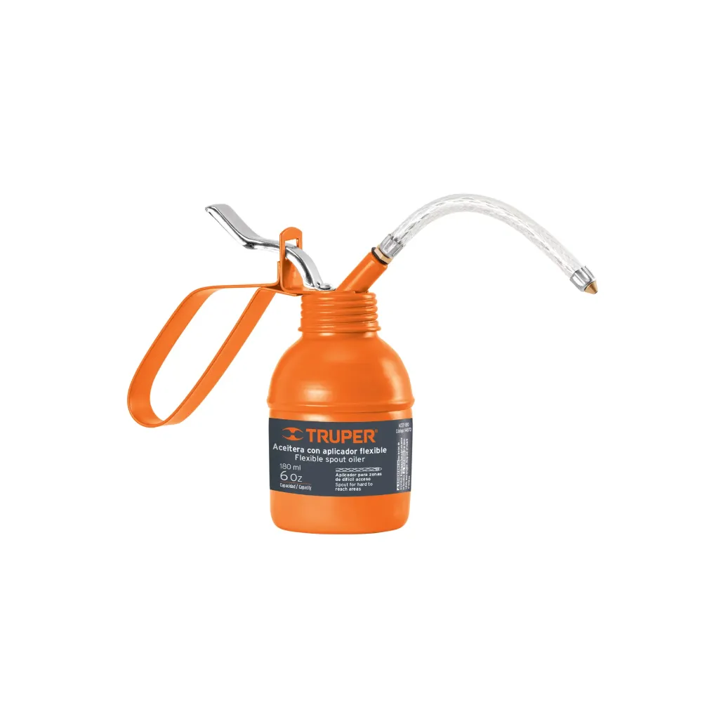 ACEITERA DE 180 ML (6 OZ)CON APLICADORFLEXIBLE TRUPER 14870