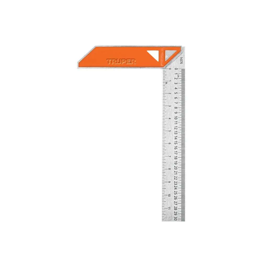 [14376] ESCUADRA DE 12" PARA CARPINTERO CON MANGO 100 DE ALUMINIO TRUPER 14376