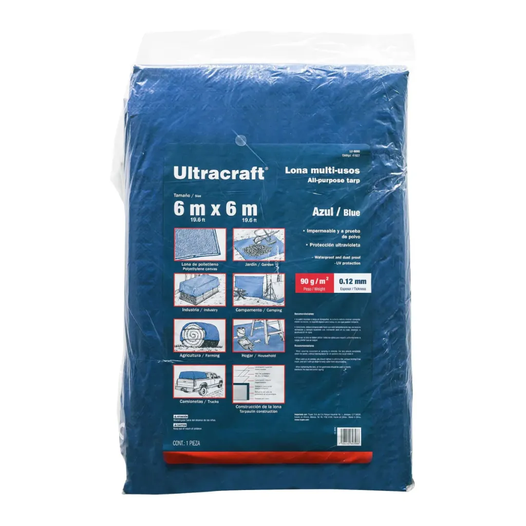 [41927] LONA 6X6M AZUL ULTRACRAFT (TRUPER)  41927