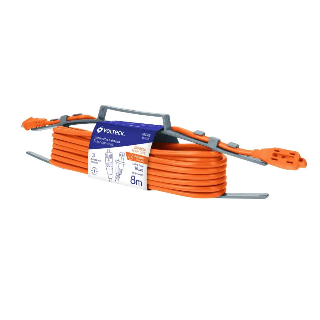 [48045] EXTENSION ELECTRICA USO RUDO 8M VOLTECK (TRUPER) 48045