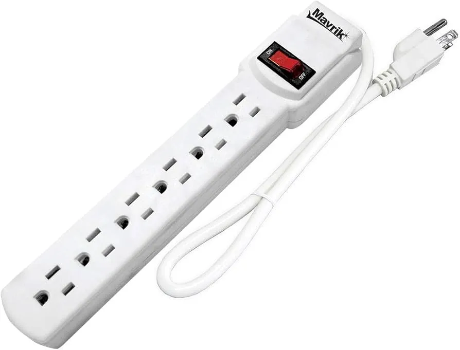 MULTICONTACTO 6 TOMAS CABLE 3 MTS LARGO MAVRIK (ADIR)
