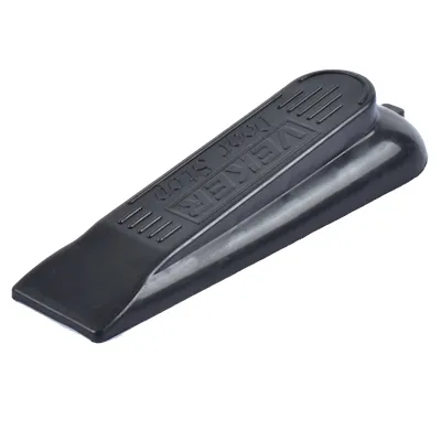 TOPE PARA PUERTA TIPO CUÑA DE HULE NEGRO TPCHN