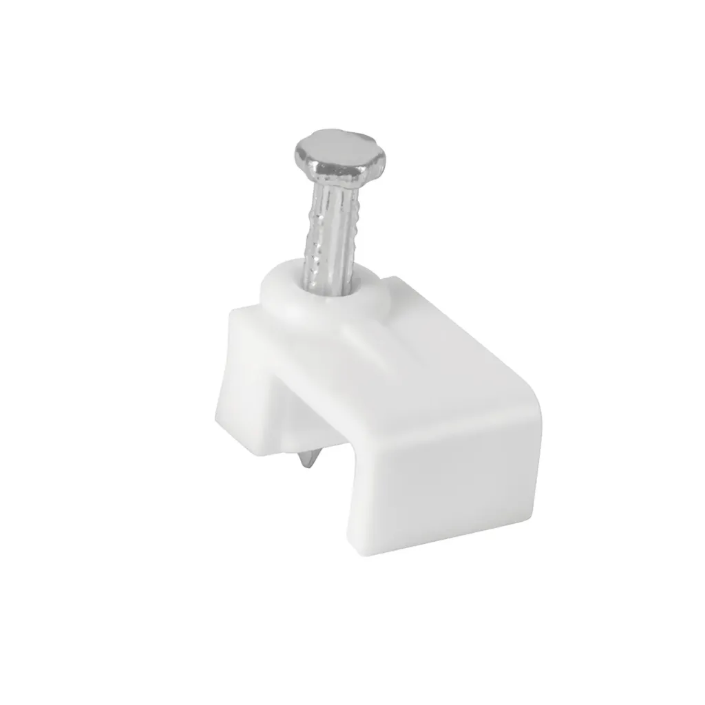 GRAPA PARA CABLE 5X8.5MM BALNCO, BOLSA 20pz, VOLTECK (TRUPER) 48278