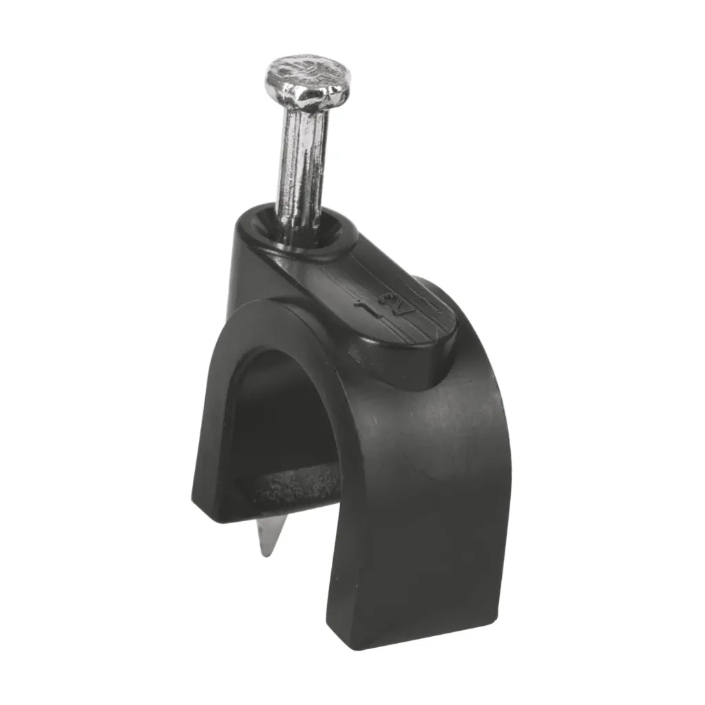 GRAPA PARA CABLE 12MM NEGRO BOLSA 20pz VOLTECK (TRUPER) 48283
