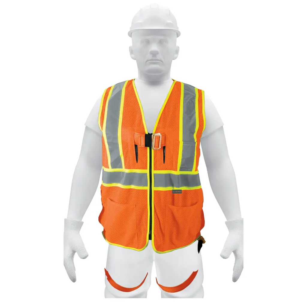 CHALECO DE SEGURIDAD PARA ARNÉS, ALTA VISIBILIDAD,NARANJA TRUPER 101770