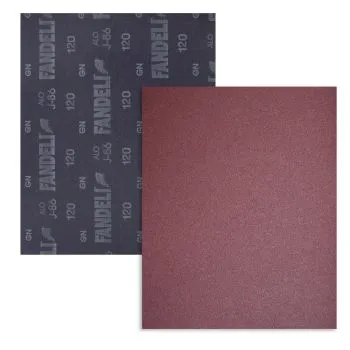 LIJA DE ESMERIL ROJA GRANO 80 FANDELI
