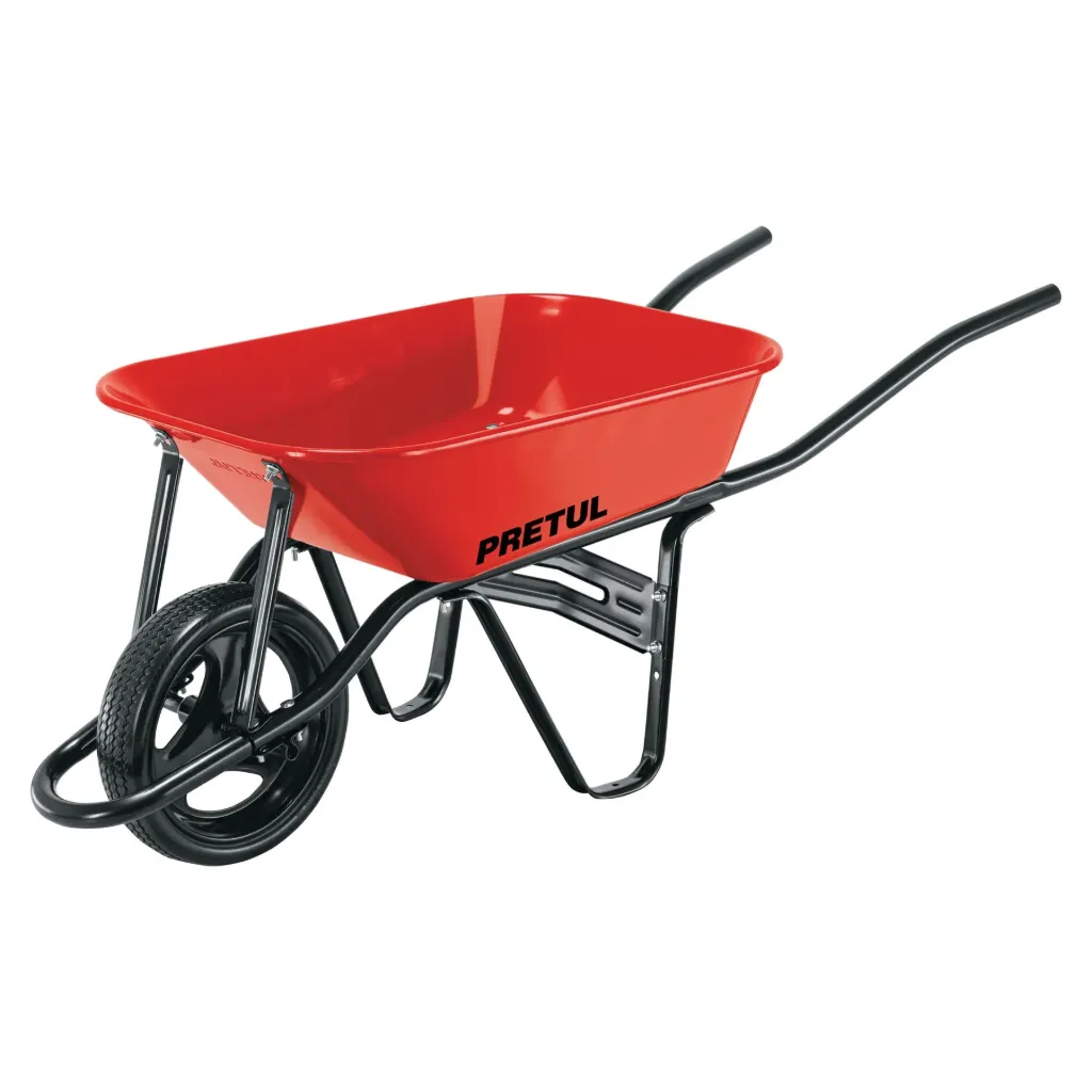 CARRETILLA 3.5 ft3 ROJA LLANTA IMPONCHABLE DE POLIURETANO CAP-35FB PRETUL (TRUPER) 20674