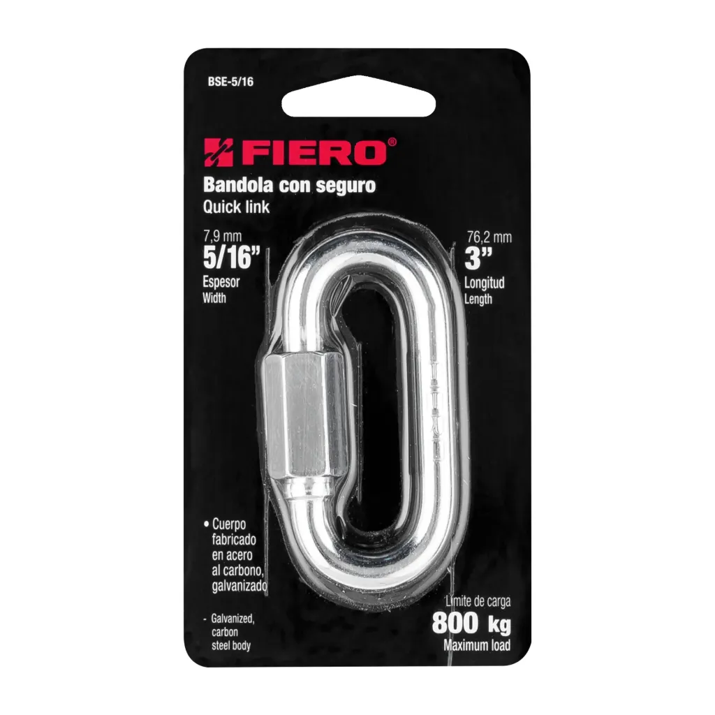 BANDOLA CON SEGURO 5/16" FIERO (TRUPER) 44023