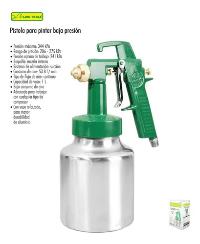 PISTOLA P/PINTAR BAJA PRESION 1L LION TOOLS 4180