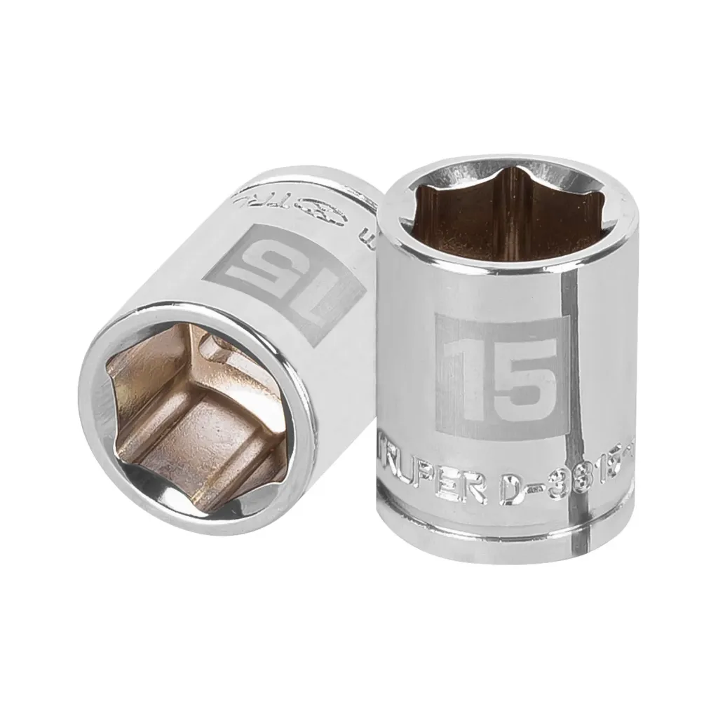 DADO DE 6 PUNTAS 3/8 MED 15MM TRUPER 13679