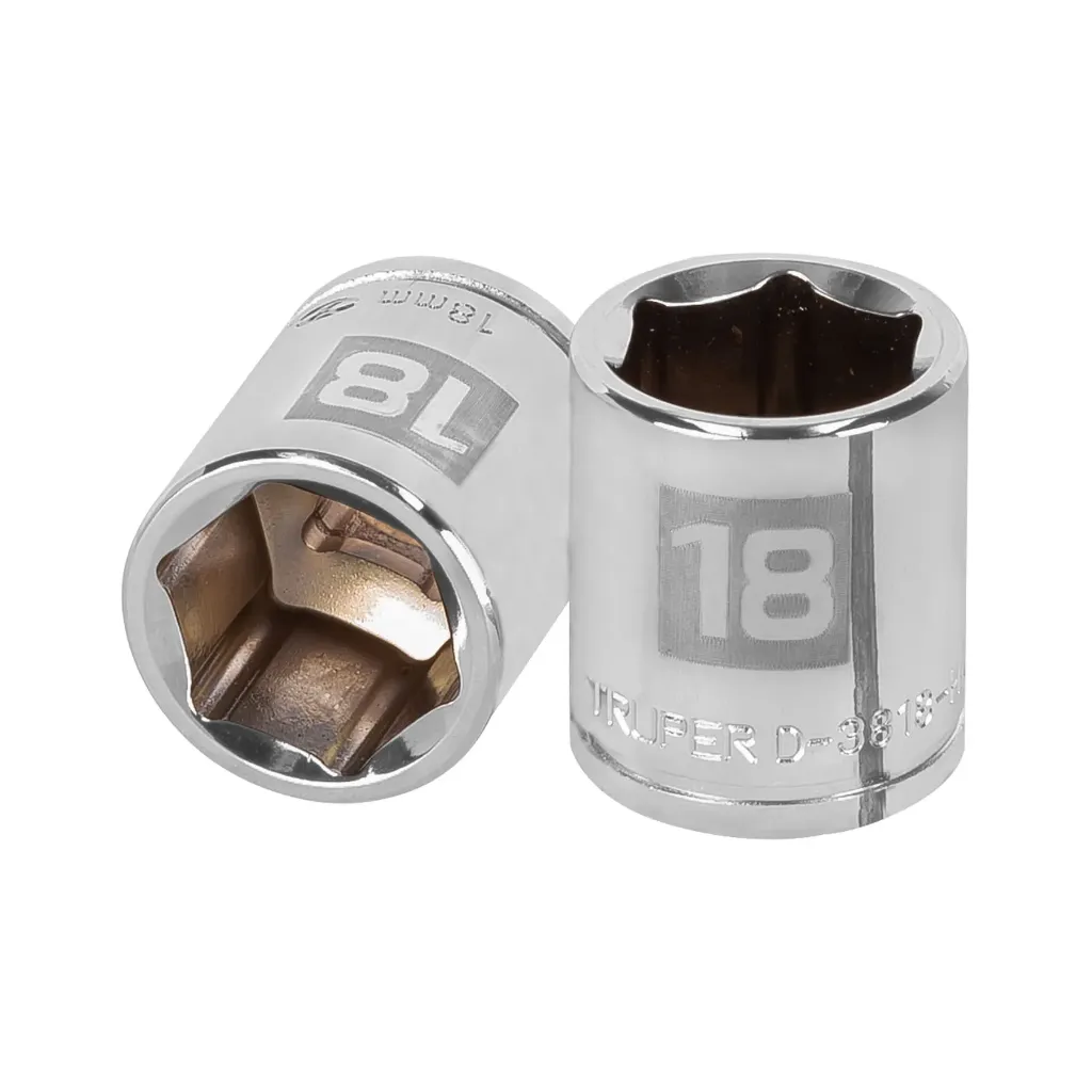 DADO DE 6 PUNTAS 3/8 MED 18MM TRUPER 13682