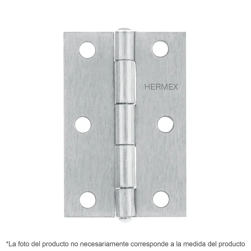 BISAGRA 1 1/2X1 3/16" ACERO PULIDO HERMEX 43186