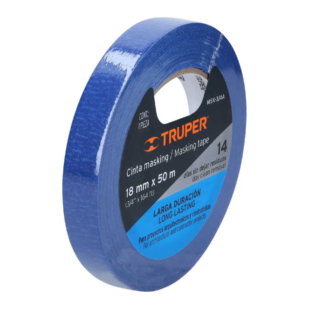 CINTA MASKING PARA PINTORES 3/4" TRUPER 12621