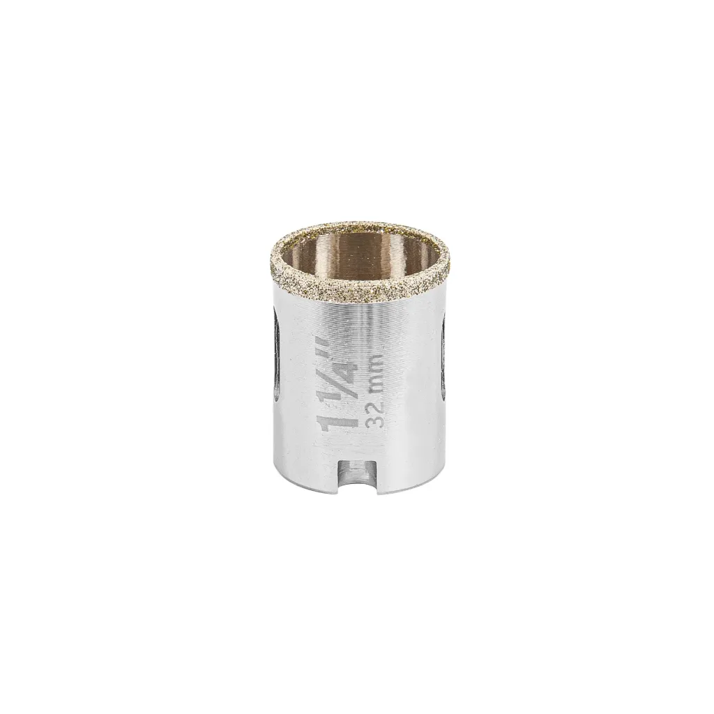 BROCASIERRA DIAMANTE BORDE CONTINUO CON ROSCA MANDRIL 3/8 - 1 1/4" (TRUPER) 17128